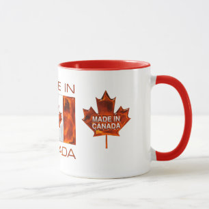 MADE IN CANADA 3D Leaf & Flag Mug
