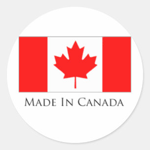 Made in Canada Classic Round Sticker