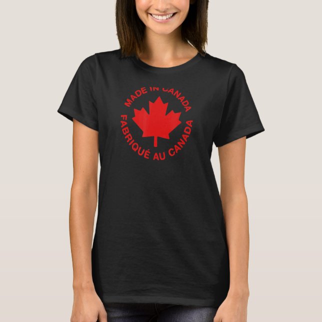 Made in Canada Fabrique au Canada Pride T-Shirt (Front)