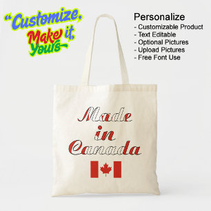 Made in Canada Natural Beige Budget Tote Bag