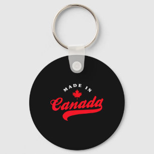 Made In Canada Patriotic Pride Vacation Travel Can Keychain