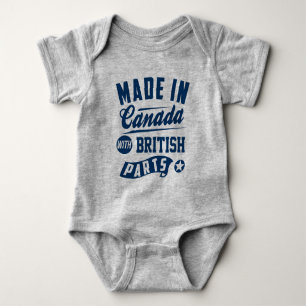 Made In Canada With British Parts Baby Bodysuit