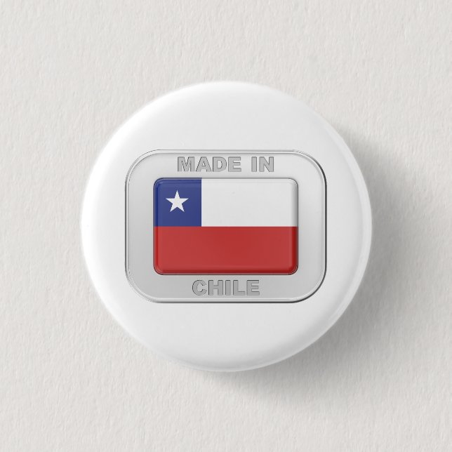 Made in Chile 1 Inch Round Button (Front)