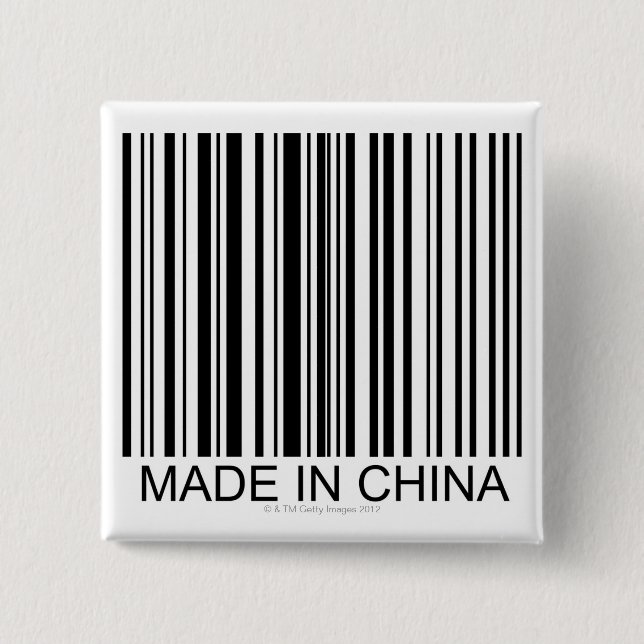 Made in China 2 Inch Square Button (Front)