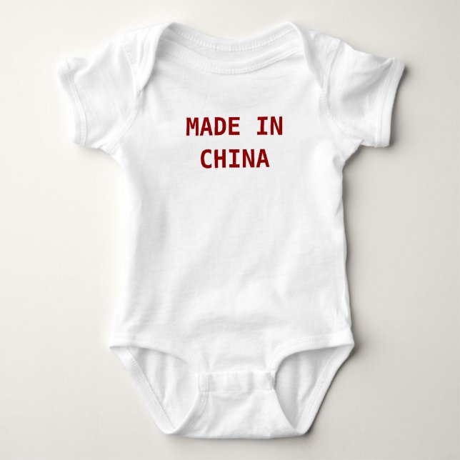 MADE IN CHINA BABY BODYSUIT (Front)