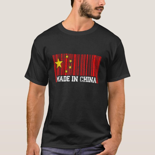 Made In China Chinese Flag T-Shirt (Front)