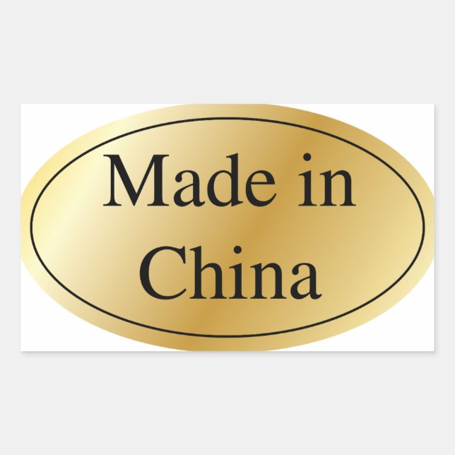MADE IN CHINA STICKER (Front)