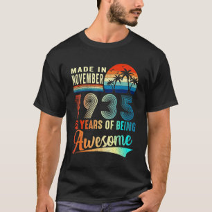 Made In December 1935 86 Years Of Being Awesome Vi T-Shirt