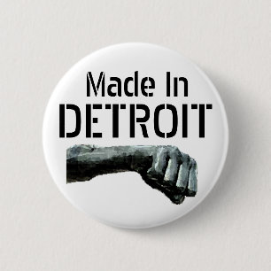 Made In Detroit 2 Inch Round Button