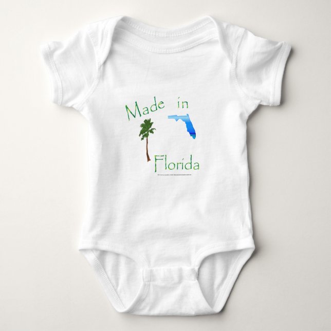 Made in Florida Baby Bodysuit (Front)