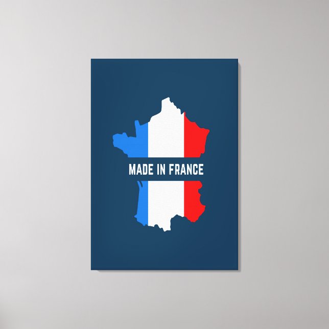 Made In France  Canvas Print (Front)