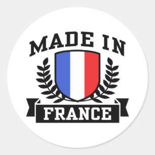 Made In France Classic Round Sticker