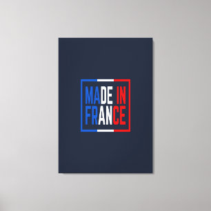 Made In France Wine Art Canvas Print