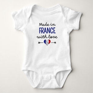 Made in France with Love Cute Baby Bodysuit