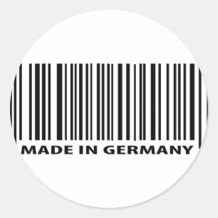 made in germany icon classic round sticker