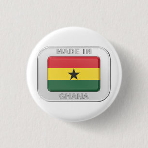 Made in Ghana 1 Inch Round Button