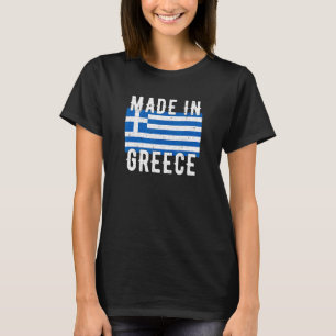 Made In Greece Greek Flag Home Country Retro Vinta T-Shirt