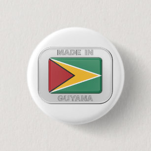 Made in Guyana 1 Inch Round Button