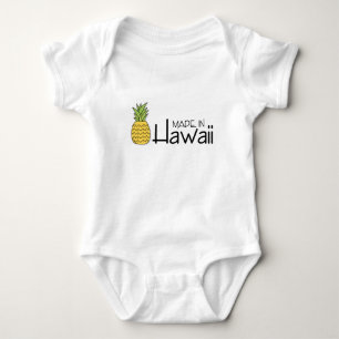 Made in Hawaii With Pineapple Baby Bodysuit