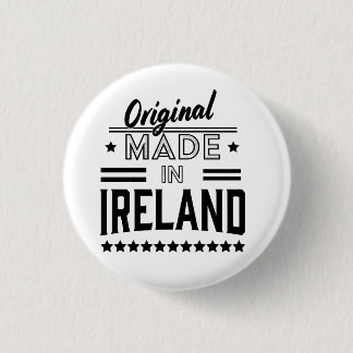 made in Ireland beautiful retro logo. 1 Inch Round Button