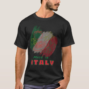 Made in Italy – Italian Food Art Pasta & Olive  T-Shirt