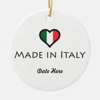 Made In Italy Personalized Design Ceramic Ornament