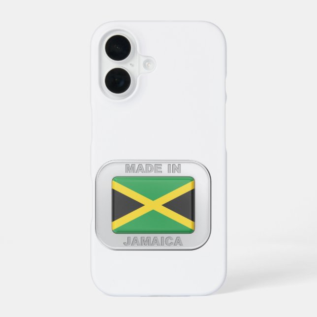 Made in Jamaica iPhone 16 Case (Back)