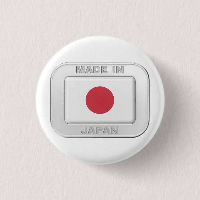 Made in Japan 1 Inch Round Button (Front)
