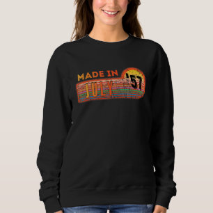 Made In July 1957 Awesome Since 1957 Birthday Vint Sweatshirt