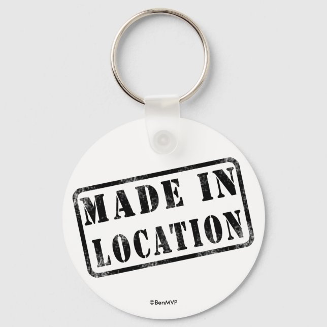 Made In... Keychain (Front)