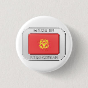 Made in Kyrgyzstan 1 Inch Round Button
