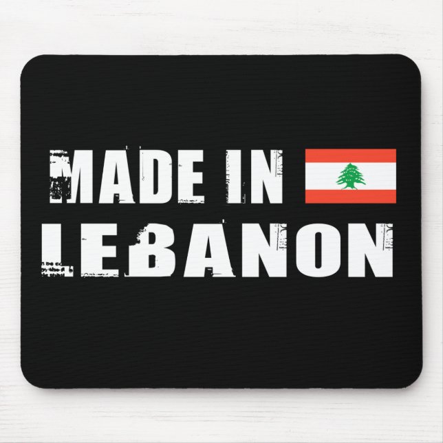 Made in Lebanon Mouse Pad (Front)