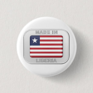 Made in Liberia 1 Inch Round Button