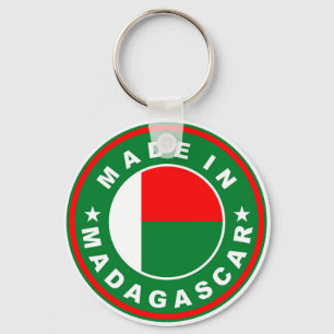made in madagascar country flag product label keychain