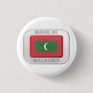 Made in Maldives 1 Inch Round Button