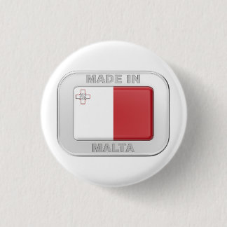 Made in Malta 1 Inch Round Button