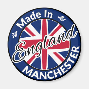 Made in Manchester England Union Jack Flag Magnet