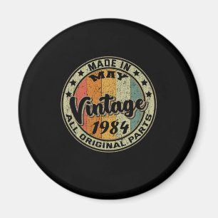 Made In May Vintage 1984 All Original Parts Magnet
