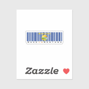 Made in Missouri Code barre Sticker - État