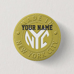 Made In New York 1 Inch Round Button