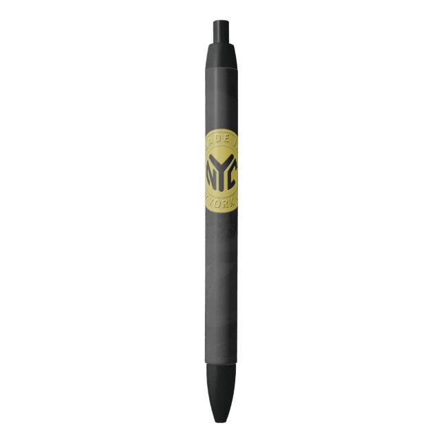 Made In New York Black Ink Pen (Front Vertical)