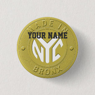 Made In New York Bronx 1 Inch Round Button