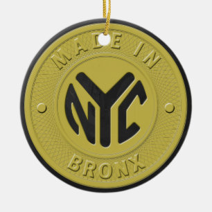 Made In New York Bronx Ceramic Ornament