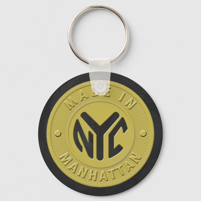 Made In New York Manhattan Keychain (Front)