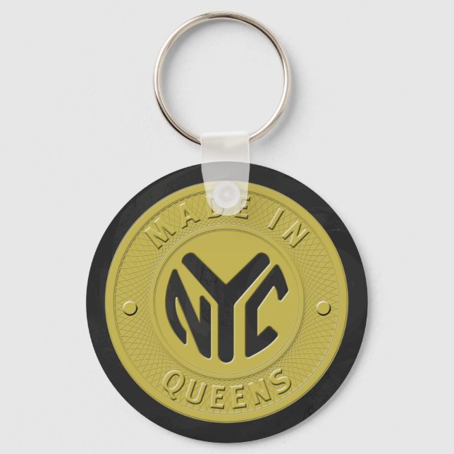 Made In New York Queens Keychain (Front)