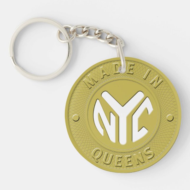 Made In New York Queens Keychain (Front)
