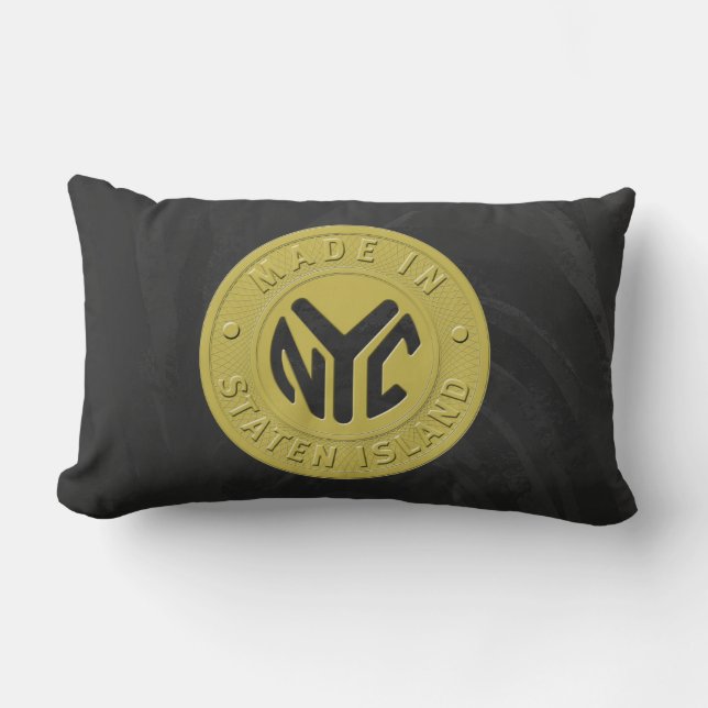 Made In New York Staten Island Lumbar Pillow (Front)