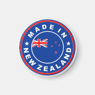 made in new zealand country flag product label magnet