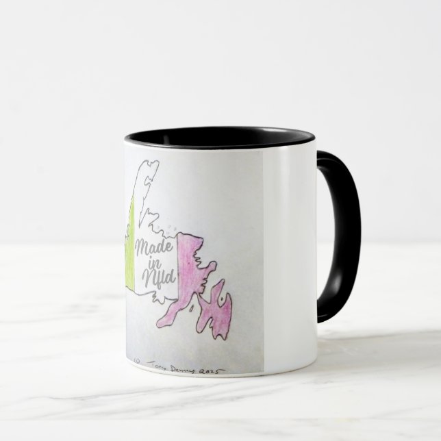 Made in Newfoundland Mug  Republic flag (Front Right)