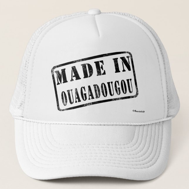 Made in Ouagadougou Trucker Hat (Front)
